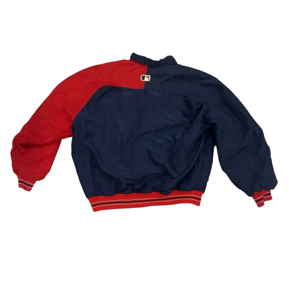 Starter Diamond Cleveland Indians Jacket Mens L MLB Bomber GUC